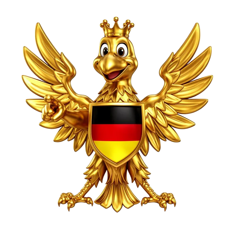 Scout Maskottchen zeigt